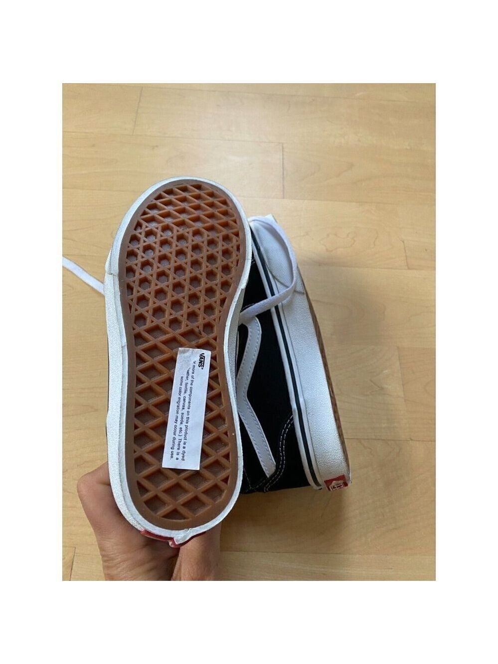 VANS BNWT "SK8" hi top sneakers boys NEW black white - Picture 6 of 8